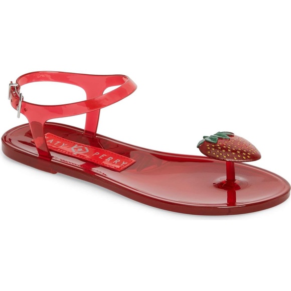 Katy Perry Shoes | Strawberry Smell Jelly Sandal | Poshmark Katy Perry Shoes